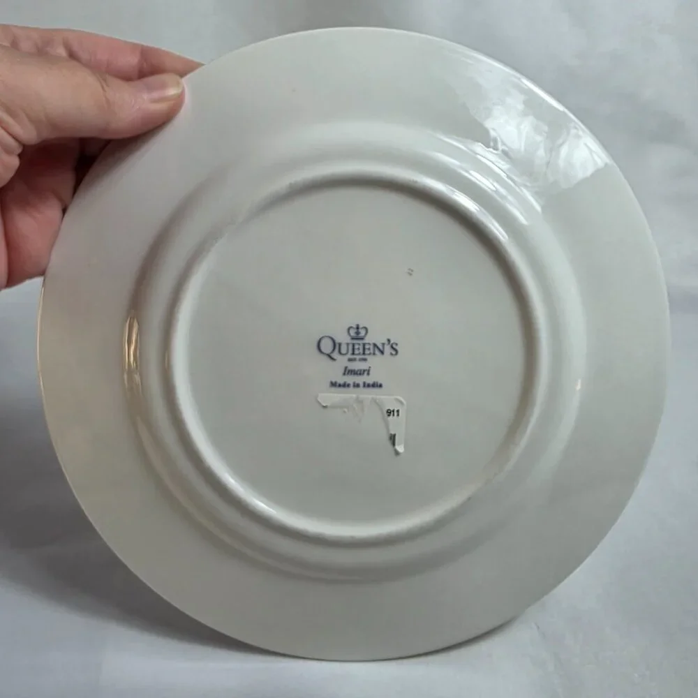 ONE Queens Imari Salad Plate Diamond Border with Floral Arches